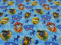 Swafing Baumwolljersey PAW PATROL Hellblau gestreift