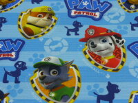 Swafing Baumwolljersey PAW PATROL Hellblau gestreift